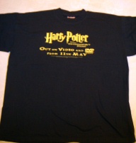 Harry Potter and the Philosopher's Stone UK Launch T-Shirt. DVD.